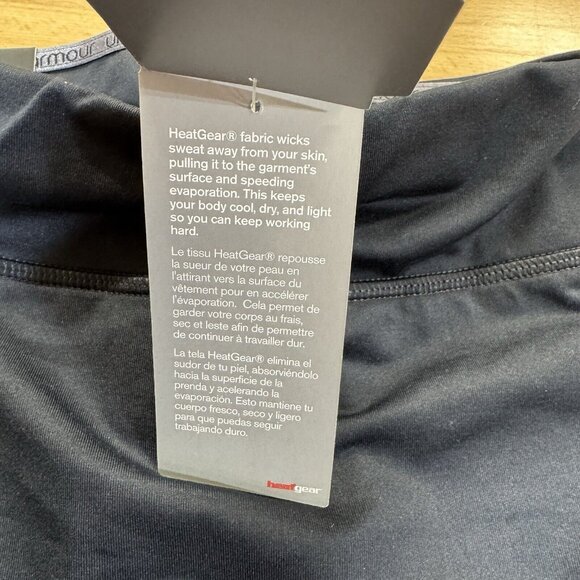 Under Armour Heat Gear Team Shorty Shorts L Black 3" Inseam Compression Athletic - Picture 7 of 10